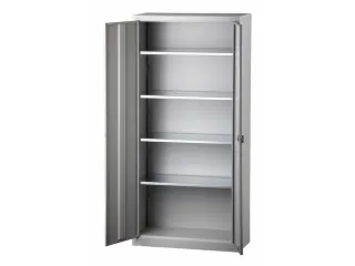 kantoorkast openslaande deuren HxBxD 1950x914x400mm Stalen Lichtgrijs - 4