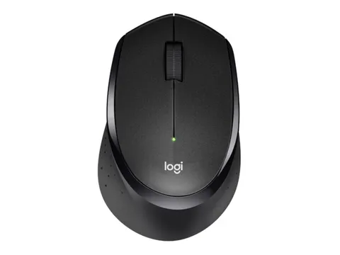 Muis Logitech M330 silent plus zwart draadloos