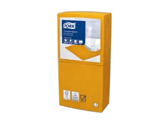 Cocktailservet Advanced 2-laags oranje 24x24cm ¼-vouw 12x200st 2400st - 1