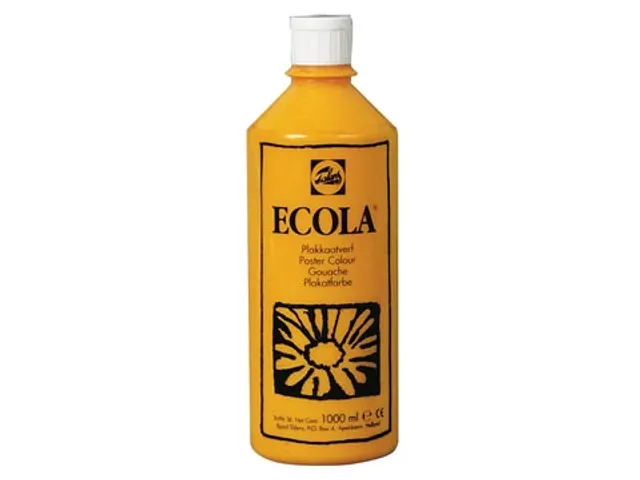 Plakkaatverf Ecola Flacon van 1.000 ml Geel