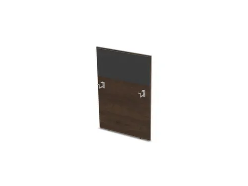 baliepaneel bureau aanbouw rechts 800mm NV bruin hickory antraciet