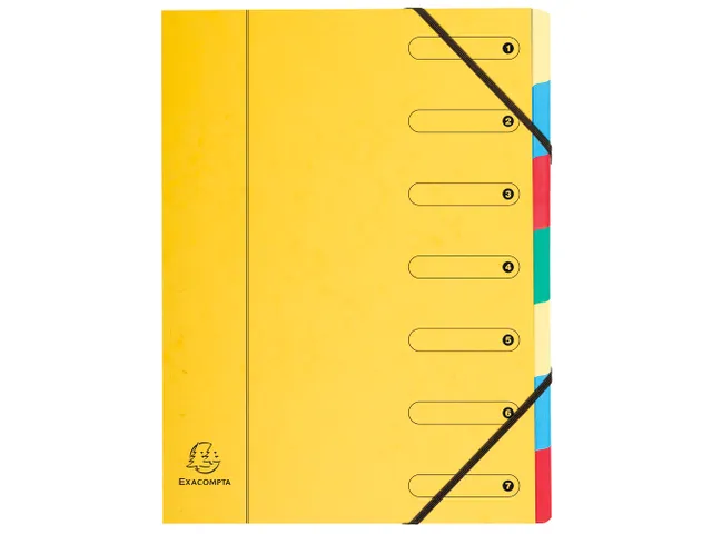 Sorteermap Harmonika 7 vak ass