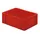 Euronorm-Stapelbak 33l 175x 600x 400mm Wanden/Bodem Gesloten Rood