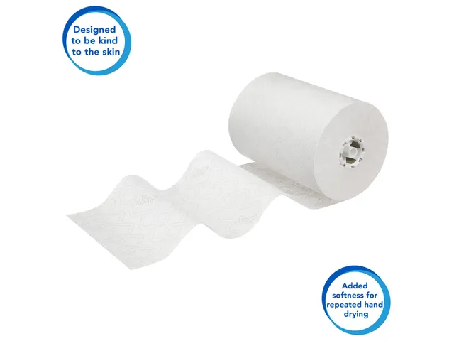 Handdoekrol Scott Control ES 1-laags 300m wit 6626