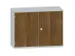 Kantoorkast 770x1000x430mm Decor Romp Lichtgrijs Decor Front Noten