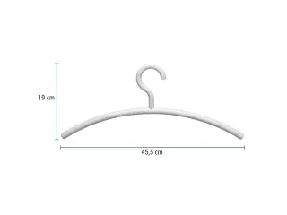OUTLET Kledinghanger MAUL acryl 46X19cm wit 5 stuks - 2