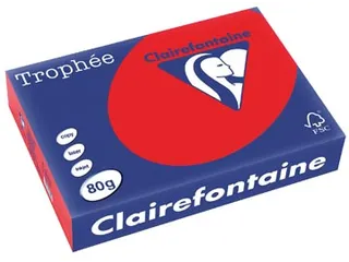 Trophée Intens gekleurd papier A4 80 gram 500vel Koraalrood - 2