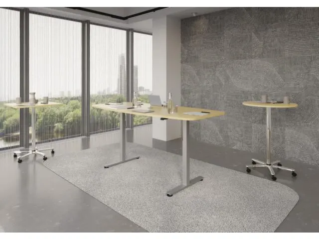 In hoogte verstelbare vergadertafel,HxBxD 710-1200x2200x1030mm