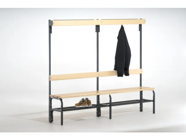 omkleedbank,HxLxD 1670x1500x375mm,houten lijst,RAL7016