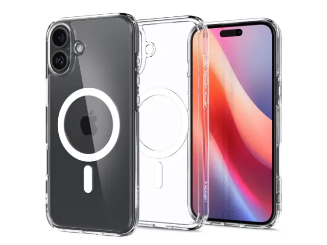 Spigen Ultra Hybrid MagSafe iPhone 16 Plus hoesje wit