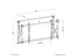 Neomounts LED-VW1750BLACK Videowall muurbeugel - 32-55 inch - max 35 k