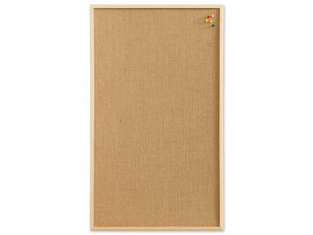 Prikbord Naga juten 40x60cm met houten omlijsting