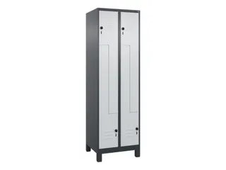 Z-garderobekast,HxBxD 1950x600x500mm,vak B 150/300mm,draaigrendel - 1