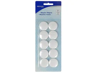 Magneet Westcott wit pak à 10st. Ø 30x8mm, 900g - 2