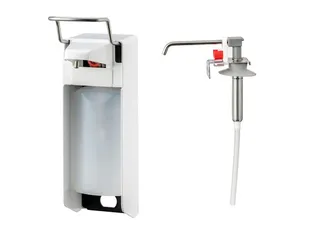 Zeep- & Desinfectiemiddeldispenser Wit 500 Ml Korte Beugel - 4