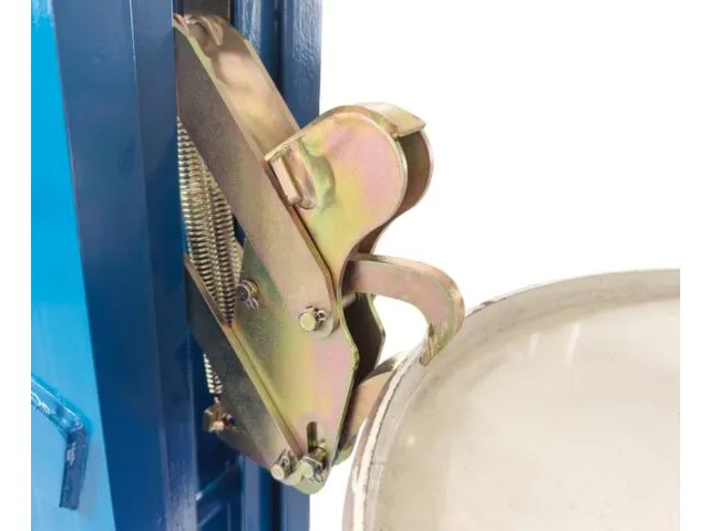 élévateur à fûts,force 450kg,châssis roulant coudé,roul. piv. PU