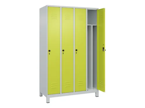 locker voor scheiding van kleding,HxBxD 1950x1200x500mm,4vak
