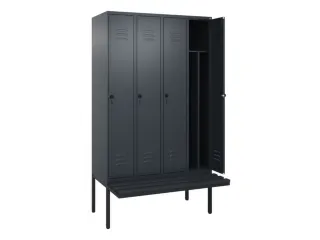 locker voor scheiding van kleding,HxBxD 2120x1200x815mm,4vak - 2