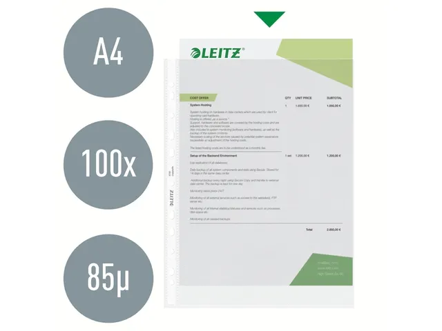 Showtas Leitz 4790 A4 11-Gaats Pp 0.09Mm Nerf