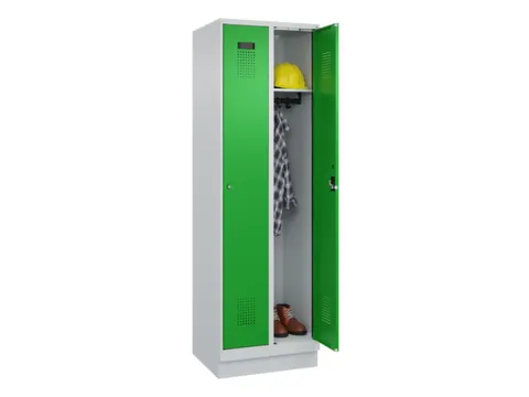 locker,HxBxD 1950x600x500mm,2vak,vak B 300mm,cil.-slot,sokkel