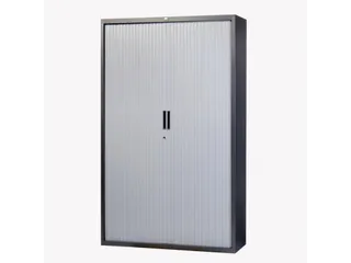 Claudius Plus roldeurkast 145x120x45cm aluminium (Ral9006) - 1