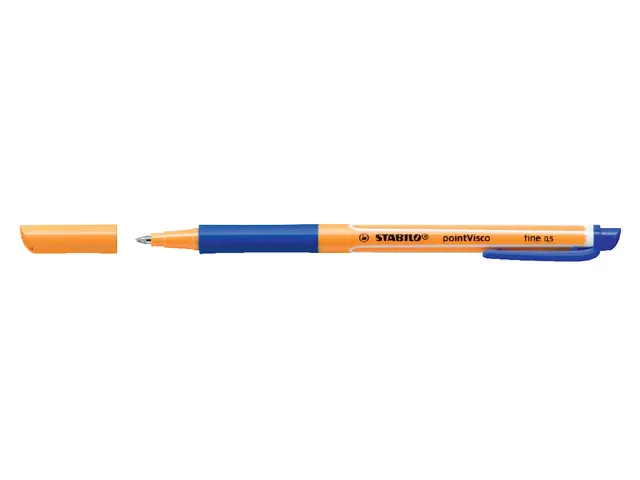 Rollerpen Stabilo Pointvisco Blauw 0.5Mm