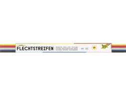 Vlechtstroken Folia 50x1cm 130gr 200 stroken assorti kleuren