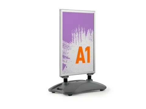 Stoepbord Aluminium Heavy Base Outdoor Dubbelzijdig A1