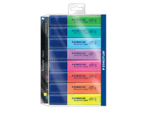 Markeerstift Staedtler 364 Textsurfer assorti 8 stuks