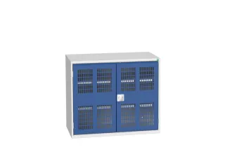 universele kast,HxBxD 900x1050x550mm,2xStalen bodem,draaigrendelslot - 1