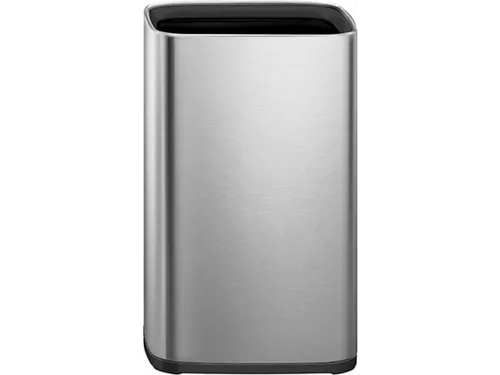 EKO Laguna Open top Prullenbak 12 Liter Zilver Mat RVS