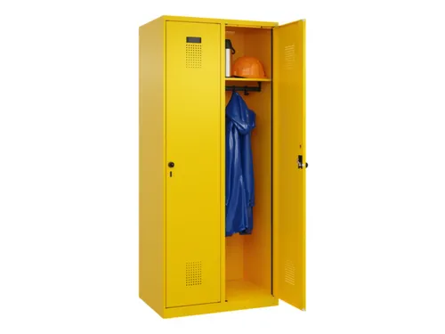locker,HxBxD 1850x800x500mm,2vak,vak B 400mm,draaigrendel