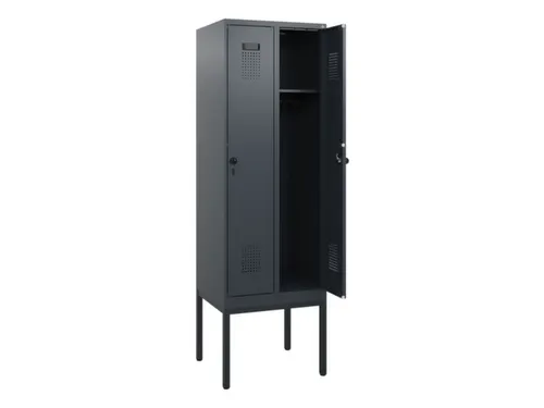 schoollocker,HxBxD 1950x600x500mm,2vak,vak B 300mm,draaigrendel