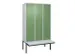locker voor scheiding van kleding,HxBxD 2120x1200x815mm,3vak