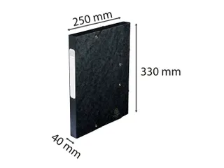 CARTOBOX glanskarton rug 40mm zwart - 8