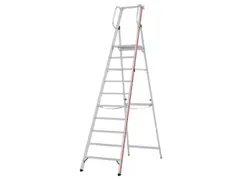 platformladder,bordes HxBxD 2340x440x400mm,10treden,aluminium