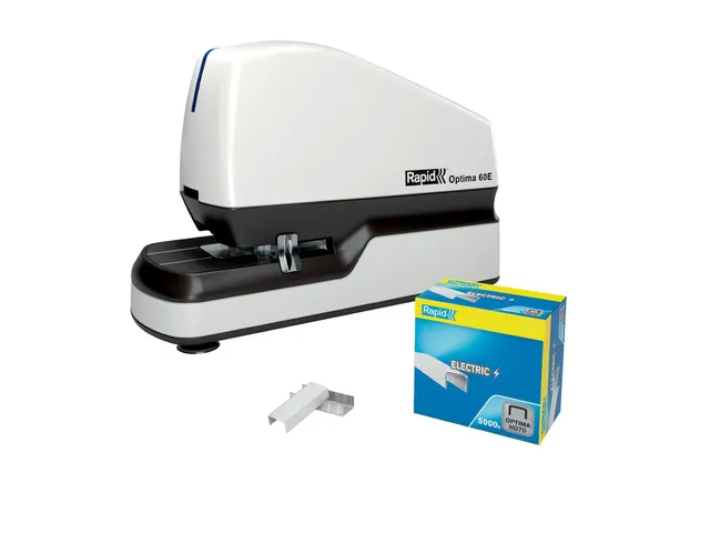 Nietmachine Elektrisch Rapid Optima 60E 60vel Zwart/Zilver