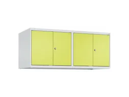 opzetkast,v. locker,4vak.,vak B 300mm,HxBxD 500x1200x500mm,vleugeldeur