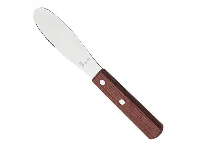 Botermesje RVS met houten heft 20cm