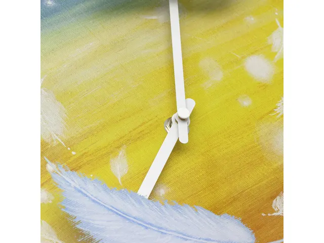 Wandklok Nextime dia 30cm multicolour kunststof Feathers