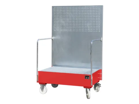 Verrijdbare Opvangbak,V. 2X200L Vat,Opvangvol. 215L