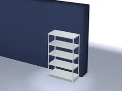 magazijnstelling,grondveld,HxBxD 2000x1300x600mm,vaklast 350kg