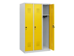 schoollocker,HxBxD 1530x900x500mm,3vak,vak B 300mm,draaigrendel
