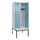locker met bank,HxBxD 2120x800x815mm,2vak,vak B 400mm,draaigrendel