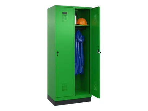 locker,HxBxD 1950x800x500mm,2vak,vak B 400mm,draaigrendel,sokkel