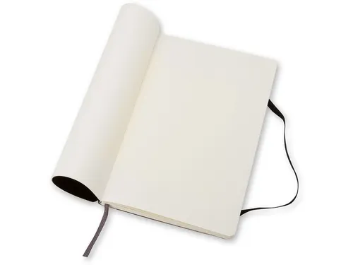 Notitieboek Moleskine pocket 90x140mm blanco soft cover zwart
