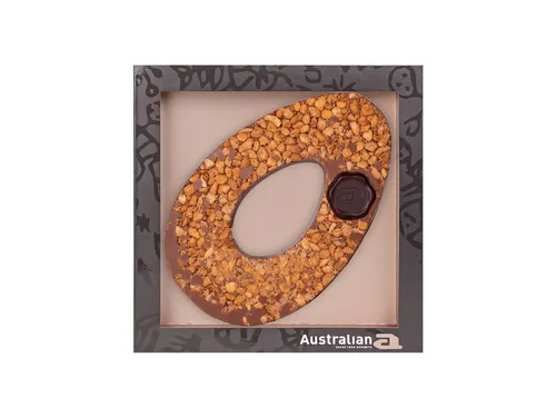 Chocolade Australian Dodo paasei hazelnoot amaretti melk