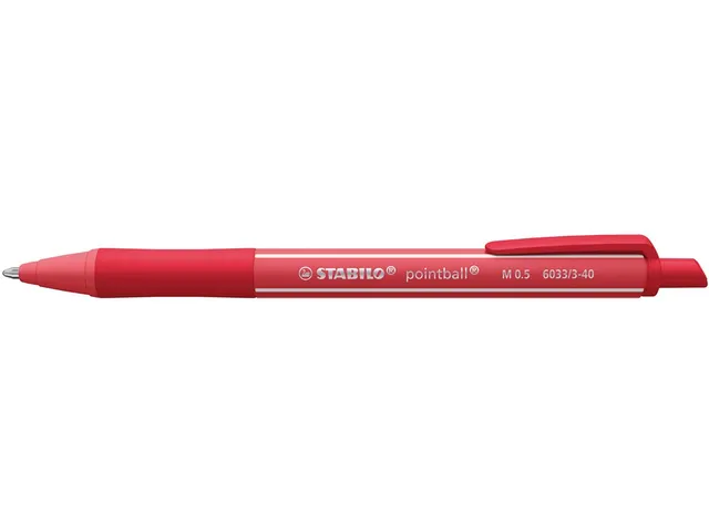 Pointball colorful balpen medium punt rood
