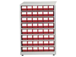 Stellingkast Hxbxd 410X605X870Mm 48Bakken Rood Frame Ral7035