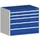 ladekast,HxBxD 800x1050x750mm,5lade(n),lade voor zware lasten